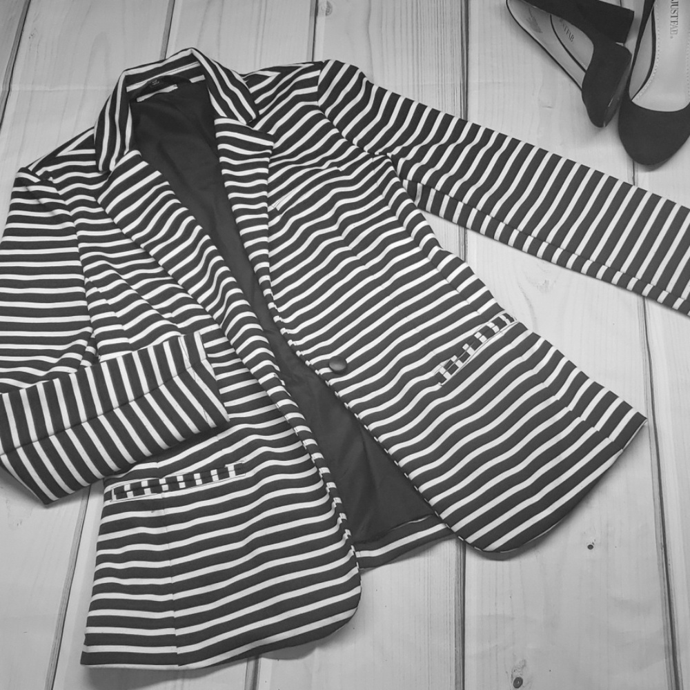 Black and White Blazer
